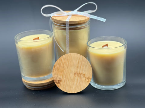 Apple Cider + Oak 8oz Beeswax and Coconut Woodwick Candle