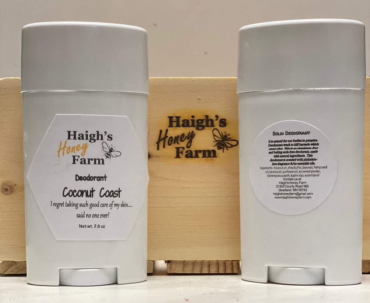 Coconut Coast Deodorant Haigh's Honey Farm