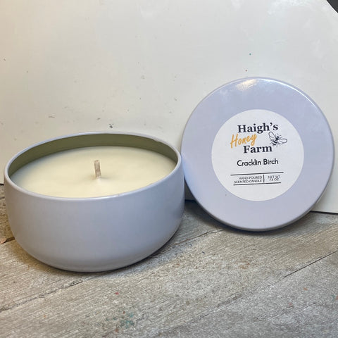 Cracklin Birch 7.6 oz Candle Tin