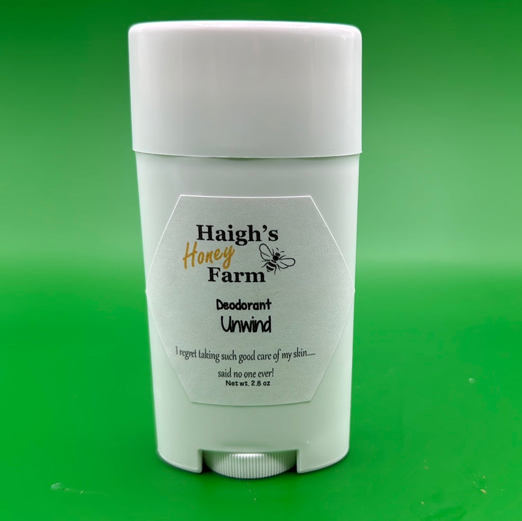 Unwind Deodorant Haigh's Honey Farm