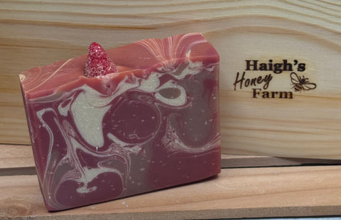 Strawberry Swirl Handcrafted Soap