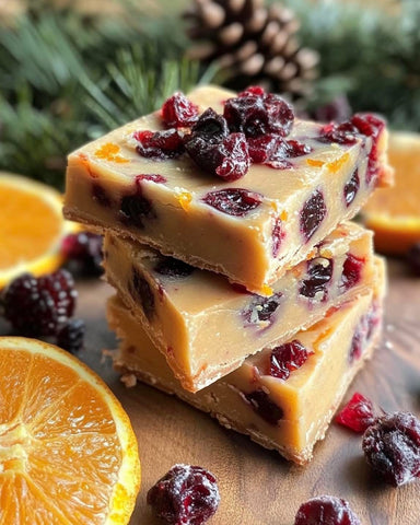 Cranberry Orange Honey Fudge