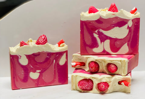 Strawberry Frappuccino Handcrafted Soap